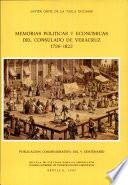 Memorias políticas y económicas del Consulado de Veracruz, 1796-1822