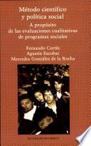 Libro Metodo científico y política social