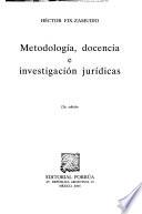 Metodología, docencia e investigación jurídicas