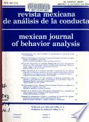 Mexican Journal of Behavior Analysis