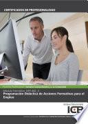 MF1442_3: PROGRAMACIÓN DIDÁCTICA DE ACCIONES FORMATIVAS PARA EL EMPLEO (SSCE0110)