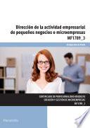 MF1789_3 - Dirección de la actividad empresarial de pequeños negocios o microempresas