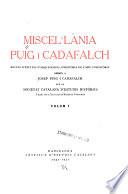 Miscel·lània Puig i Cadafalch