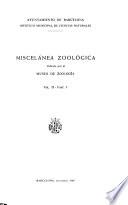 Miscelánea zoológica