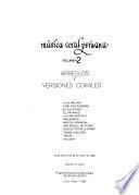 Música coral peruana: Arreglos y versiones corales