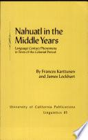 Nahuatl in the Middle Years