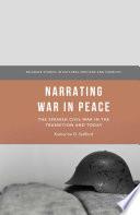 Libro Narrating War in Peace