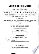 Neues Spanisch-Deusches und Deusche-Spanisches Wörterbuch