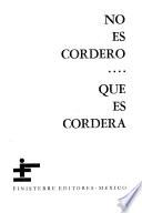 No es cordero ... que es cordera