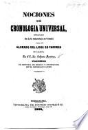 Nociones de Cronologia Universal, etc
