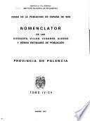 Nomenclátor de la cuidades, villas, lugares, aldeas y demás entidades de población : Provincias