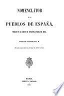 Nomenclátor de los pueblos de España