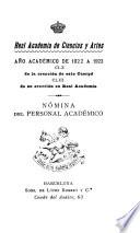 Nómina del personal académico