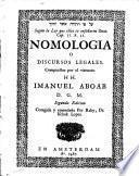 Nomologia o discursos legales
