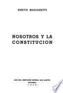 Nosotros y la constitución