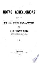 Notas genealógicas para la historia social de Valparaíso