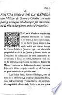 Noticia breve de la expedicion militar de Sonora y Cinaloa