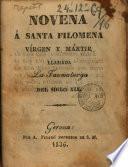Novena á ..., virgen y mártir, llamada la ... taumalurgia del siglo XIX
