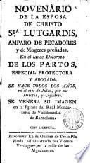 Novenario de la esposa de Christo Sta. Lutgardis