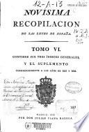 Novisima recopilación de las Leyes de España