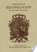 Novísima recopilación de las leyes de España