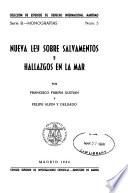 Nueva ley sobre salvamentos y hallazgos en la mar
