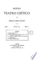 Nuevo teatro crítico de Emilia Pardo Bazán