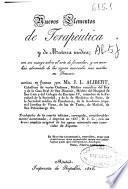 Nuevos elementos de terapeútica y de materia médica