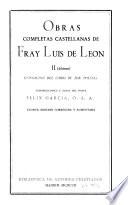 Obras completas castellanas de fray Luis de León