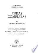 Obras completas de don Benito Pérez Galdós ...