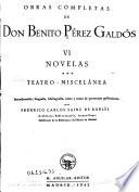 Obras completas de don Benito Pérez Galdós