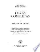Obras completas de don Benito Pérez Galdós ...