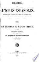 Obras de don Francisco de Quevedo Villegas