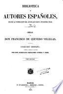 Obras de Don Francisco de Quevedo Villegas