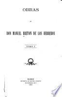 Obras de don Manuel Breton de los Herreros ...