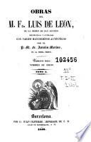 Obras del M. Fr. Luis de Leon ...