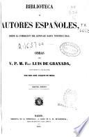 Obras del v.p.m. Fray Luis de Granada: (XXXVI, 739 p.)