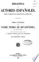 Obras escogidas del padre Pedro de Rivadeneira