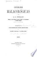 Obras malacológicas