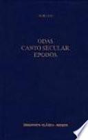 Libro Odas ; Canto secular ; Epodos