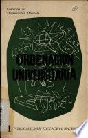 Ordenación universitaria