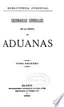 Ordenanzas generales de la renta de aduanas