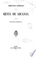 Ordenanzas generales de la renta de aduanas