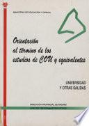 Orientación al término de los estudios de COU y equivalentes