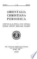 Orientalia christiana periodica