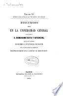 Origen y juicio crítico de los testamentos por comisario : Discurso leídos en la Universidad Central