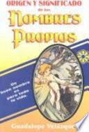 Origen Y Significado De Los Nombres Propios