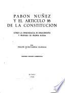 Pabón Núñez y el artículo 16 de la Constitución