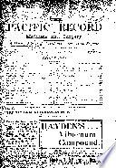 Pacific Record of Medicine and Surgery