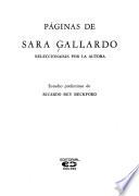 Páginas de Sara Gallardo